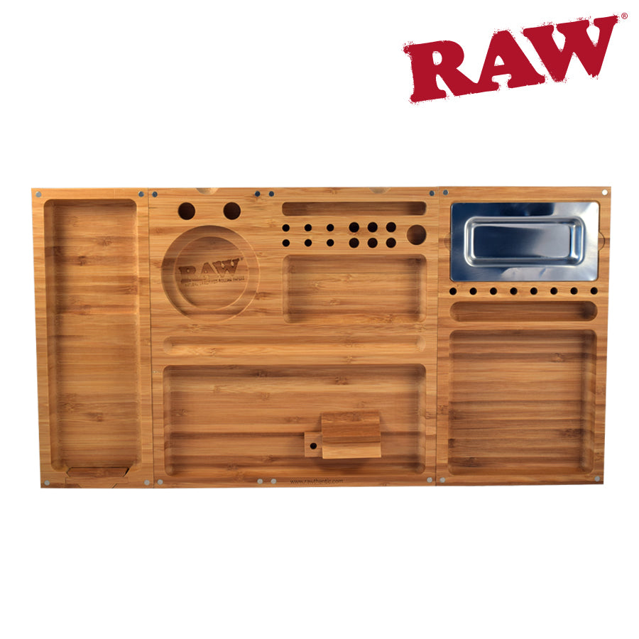 Bamboo Rolling Tray with 3 Detachable Pieces from Raw