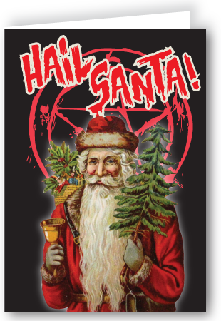 Christmas Card Hail Santa
