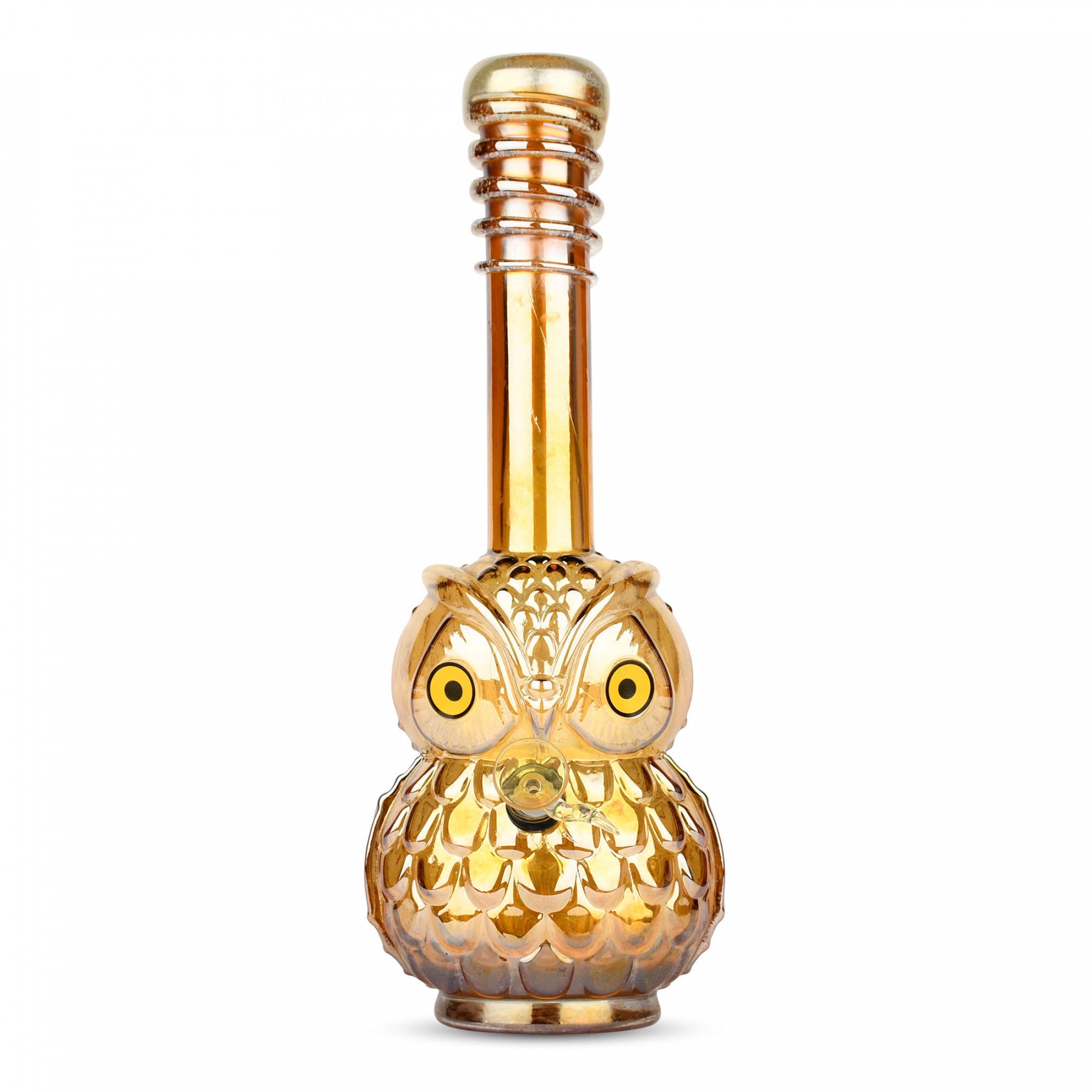 glow in the dark owl bong amber