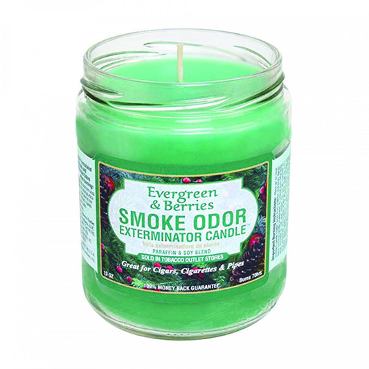 Evergreen & Berries Smoke Odor Candle. Vancouver, Canada