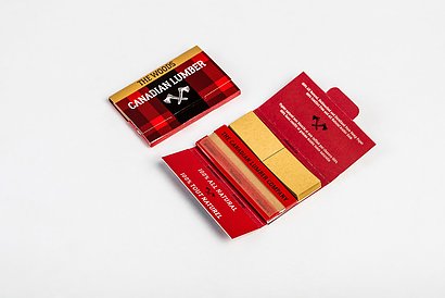 Canadian Lumber The Woods 125 Rolling Papers with Tips