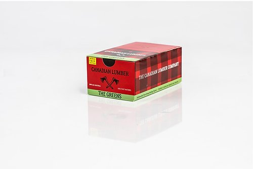 Canadian Lumber The Greens 125 Rolling Papers with Tips