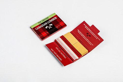 Canadian Lumber The Greens 125 Rolling Papers with Tips