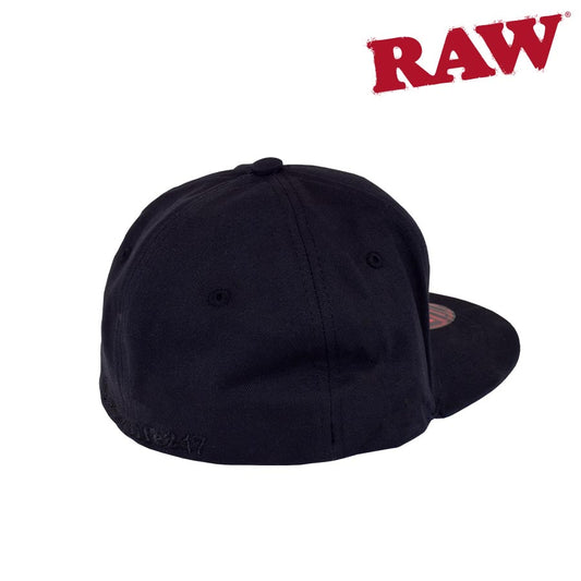 RAW Black on Black Flex Fit Hat
