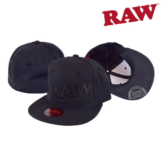 RAW Black on Black Flex Fit Hat