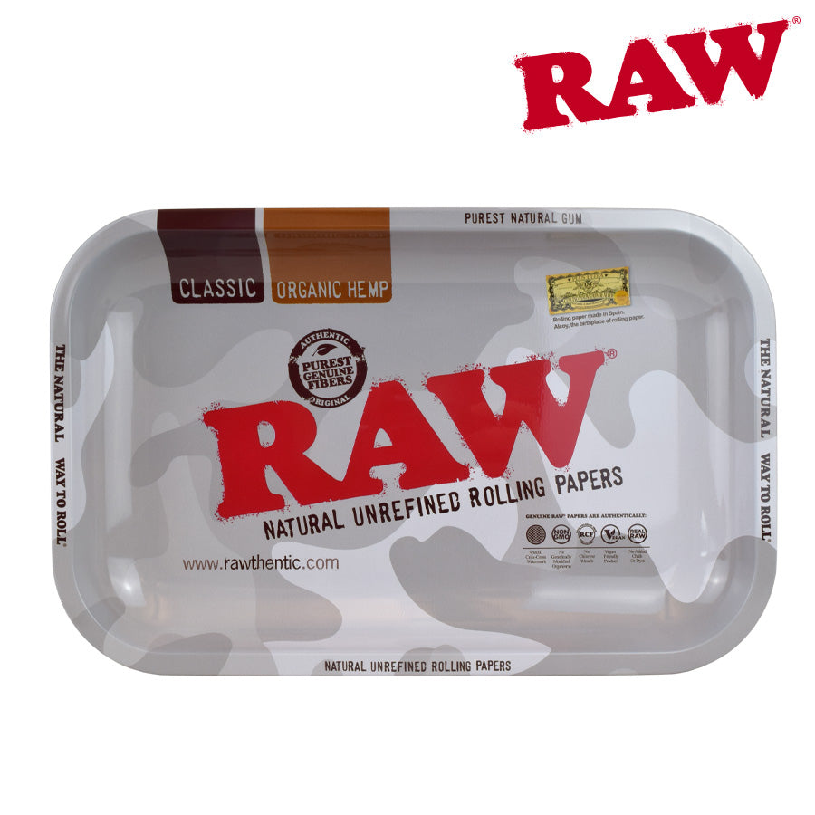 RAW Arctic Camo Rolling Tray Small