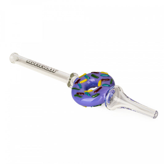 Purple Donut Nectar Collector From Red Eye Glass