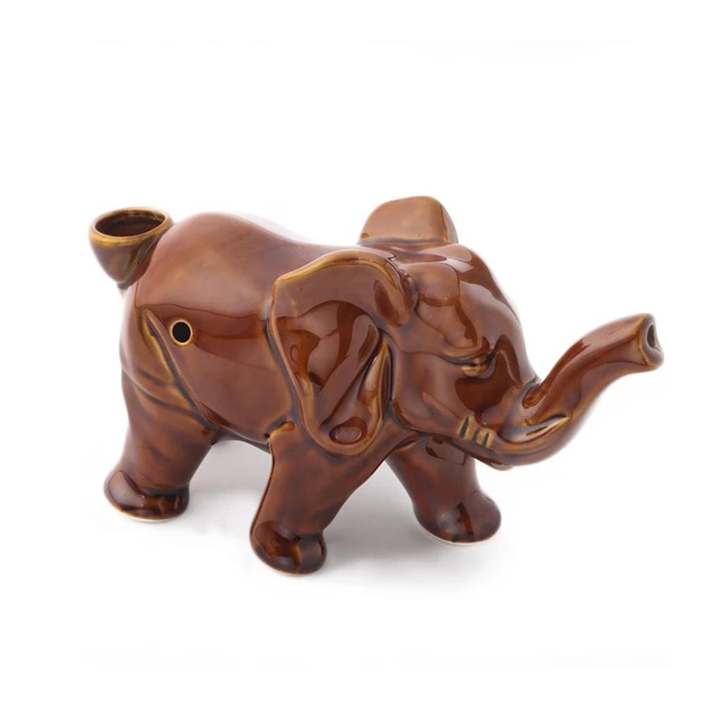 Ceramic Elephant Pipe