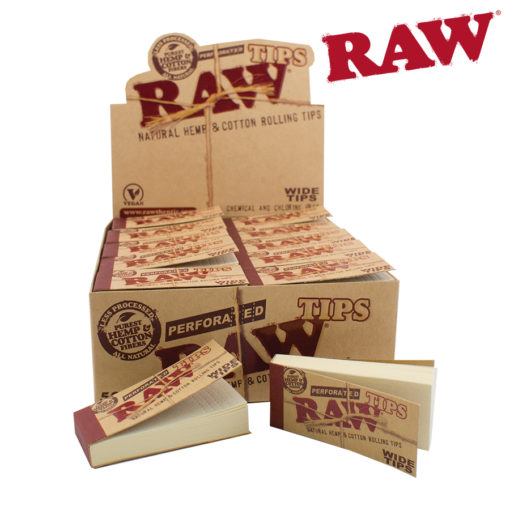 RAW Wide Tip. 50 packs per box. Rawthentic Retailer Canada