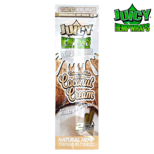 Juicy Hemp Wraps TERP ENHANCED-Coconut Cream