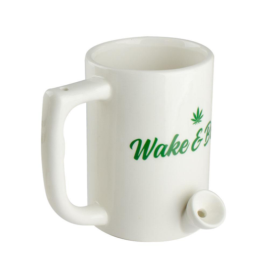 Ceramic Coffee Mug Pipe White