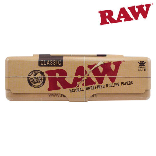 Raw Rolling Papers metal tin for King Size Slim papers