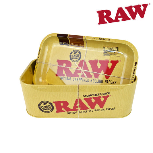 RAW Rolling Papers Metal Munchies Box