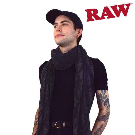 RAW high fashion black scarf