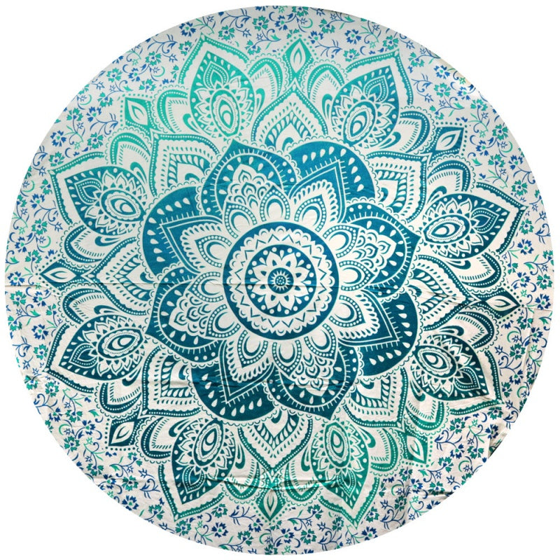 85" Round Tapestry - Lotus Mandala